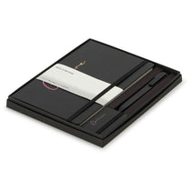 Moleskine Black Large Notebook, GO Pen, and Mini Notebook Charm Gift Set