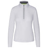 Landway Women's Light Grey Seafarer Lightweight Performance Quarter-Zip