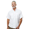 Paragon Men's White Hatteras Performance Short Sleeve Fishing Shirt