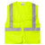 CornerStone Men's Safety Yellow ANSI 107 Class 2 Economy Mesh Zippered Vest