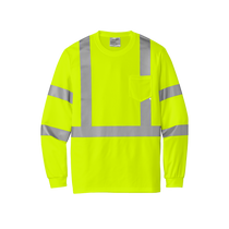 Cornerstone Safety Yellow ANSI 107 Class 3 Mesh Long Sleeve Tee