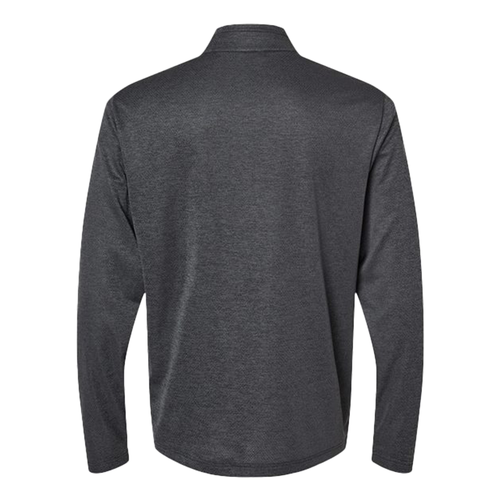 Adidas Men's Grey One Heather Space Dyed Quarter-Zip Pullover