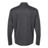 Adidas Men's Grey One Heather Space Dyed Quarter-Zip Pullover