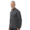Adidas Men's Grey One Heather Space Dyed Quarter-Zip Pullover