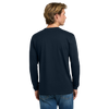 Next Level Men's Midnight Navy Cotton Long Sleeve Tee