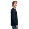Next Level Men's Midnight Navy Cotton Long Sleeve Tee