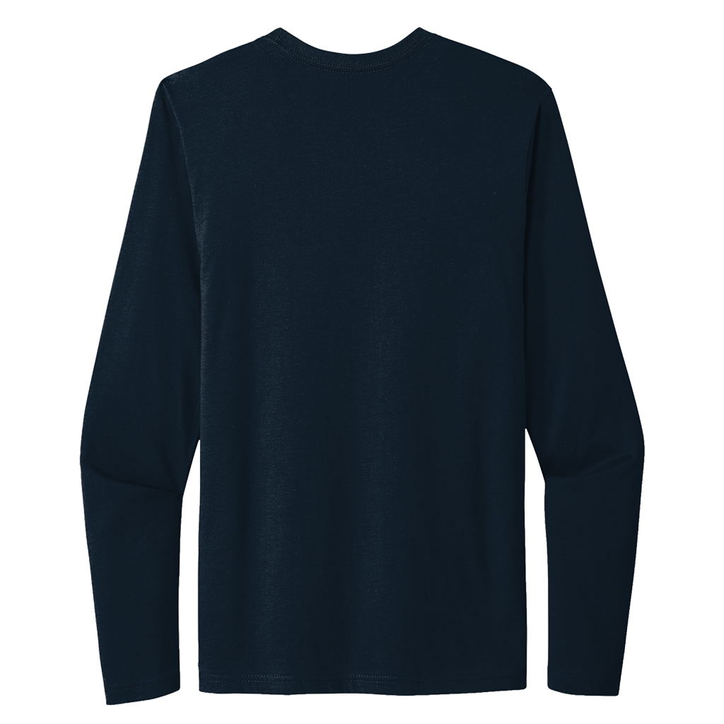 Next Level Men's Midnight Navy Cotton Long Sleeve Tee
