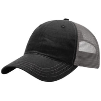 Richardson Black/Charcoal Garment Washed Trucker