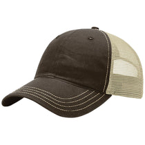 Richardson Brown/Khaki Garment Washed Trucker