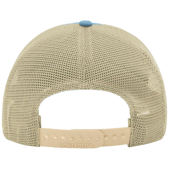 Richardson Columbia Blue/Khaki Garment Washed Trucker