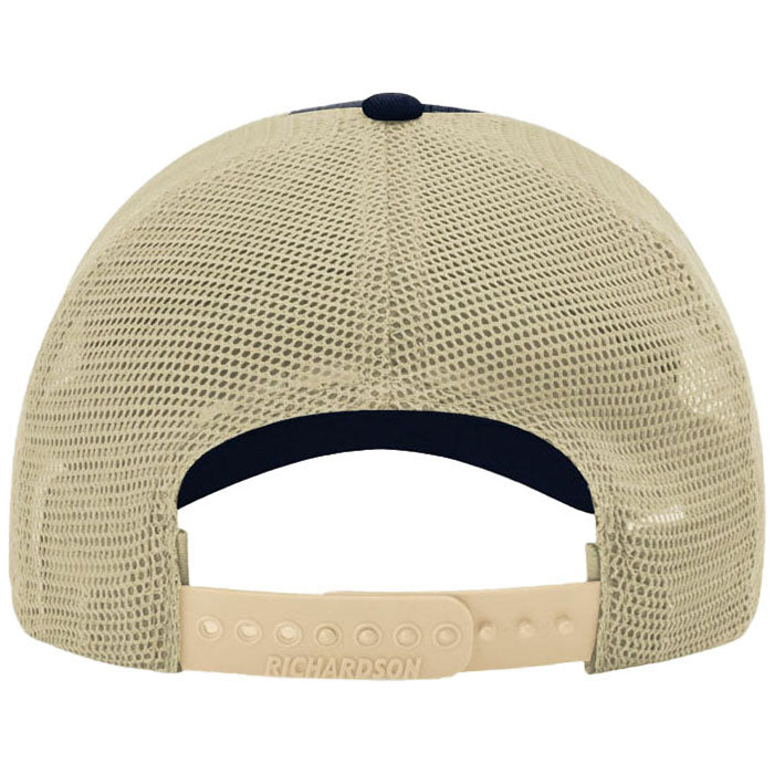 Richardson Navy/Khaki Garment Washed Trucker