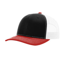 Richardson Black/White/Red Trucker Cap