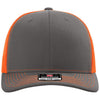 Richardson Charcoal/Neon Orange Trucker Cap