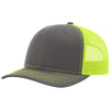 Richardson Charcoal/Neon Yellow Trucker Cap