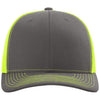 Richardson Charcoal/Neon Yellow Trucker Cap