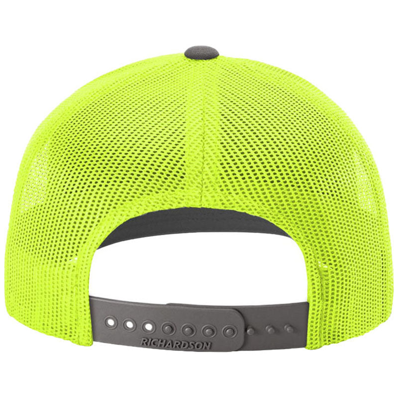 Richardson Charcoal/Neon Yellow Trucker Cap