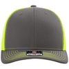 Richardson Charcoal/Neon Yellow Trucker Cap