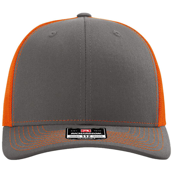 Richardson Charcoal/Orange Trucker Cap