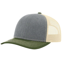Richardson Heather Grey/Birch/Army Olive Trucker Cap