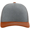 Richardson Heather Grey/Charcoal/Dark Orange Trucker Cap