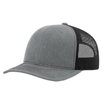 Richardson Heather Grey/Black Trucker Cap