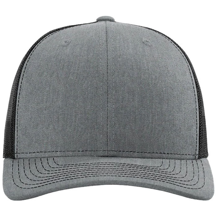 Richardson Heather Grey/Black Trucker Cap
