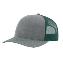 Richardson Heather Grey/Dark Green Trucker Cap
