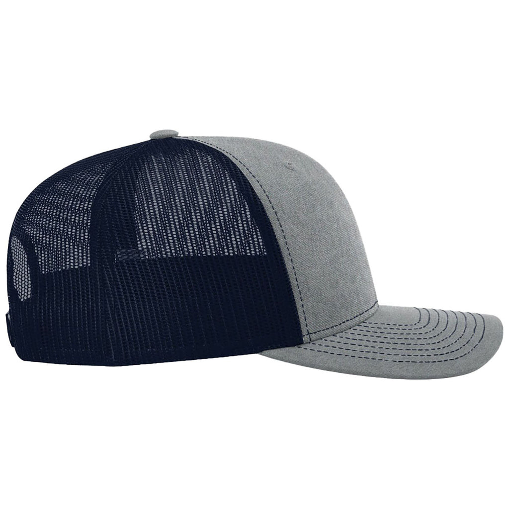 Richardson Heather Grey/Navy Trucker Cap