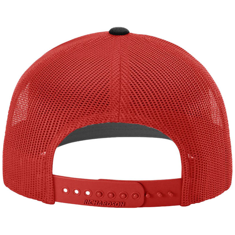 Richardson Heather Grey/Red/Black Trucker Cap