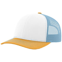 Richardson White/Columbia Blue/Yellow Trucker Cap