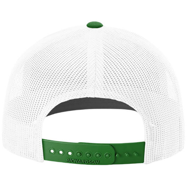 Richardson White/White/Kelly Trucker Cap