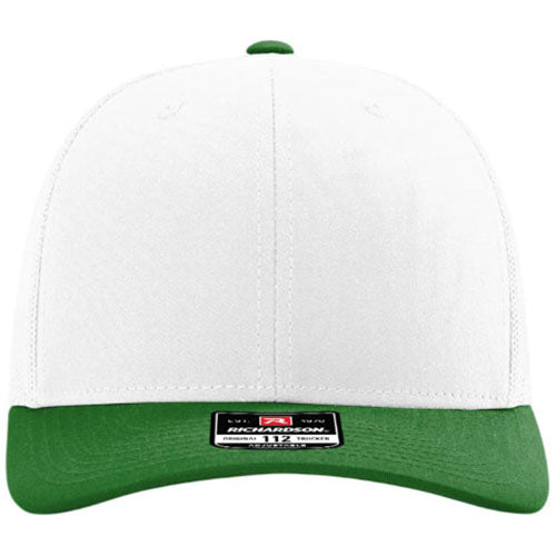 Richardson White/White/Kelly Trucker Cap
