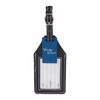 Wander & Roam Black Luggage Tag with AirTag Holder