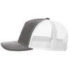Richardson Charcoal/White Five-Panel Trucker
