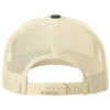 Richardson Heather Grey/Birch/Army Olive Five-Panel Trucker
