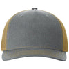Richardson Heather Grey/Amber Gold Five-Panel Trucker