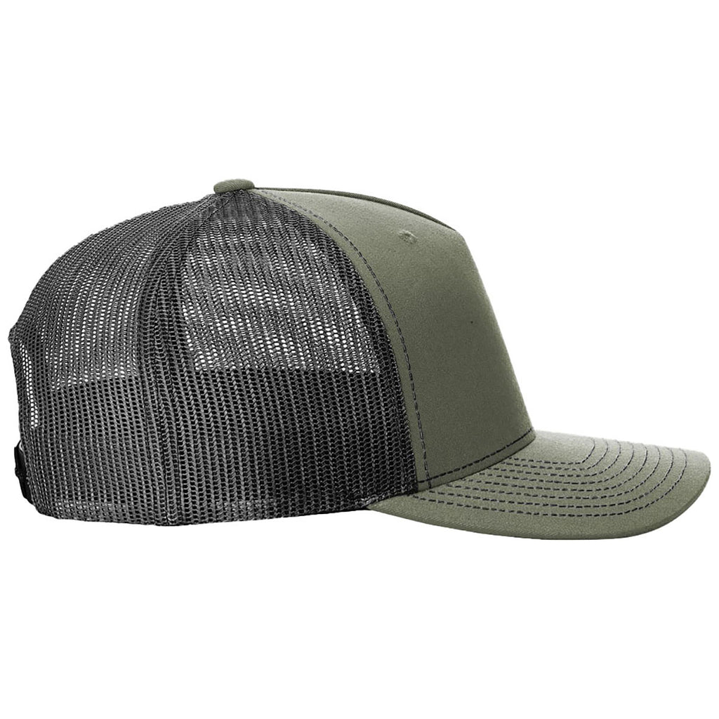 Richardson Loden/Black Five-Panel Trucker