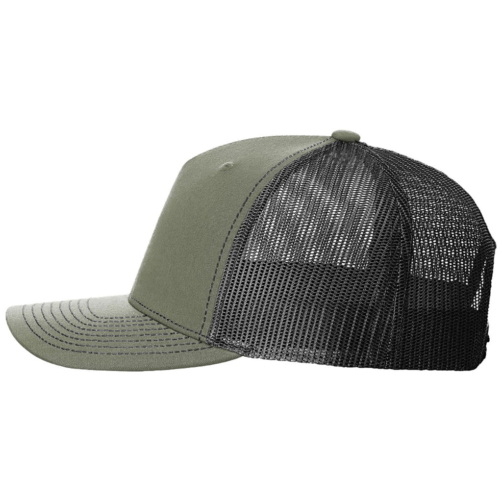Richardson Loden/Black Five-Panel Trucker