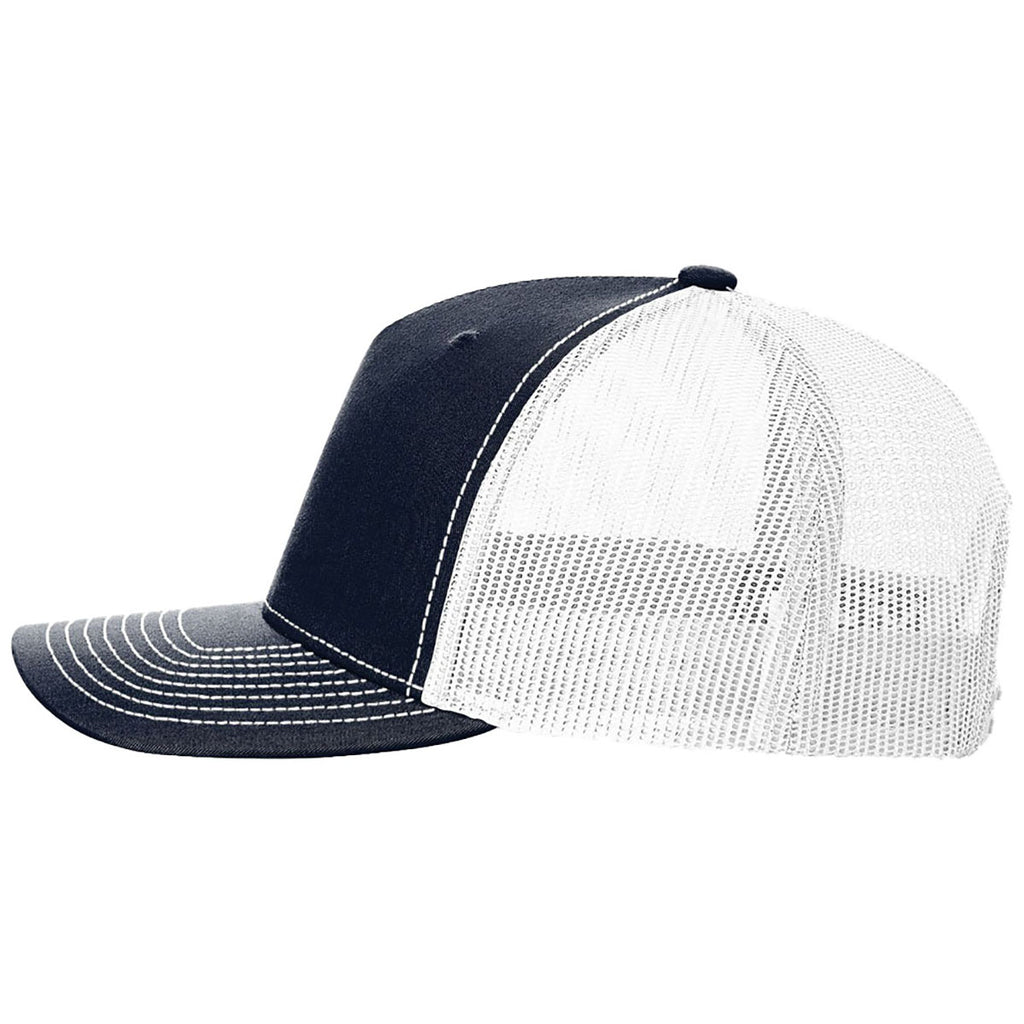 Richardson Navy/White Five-Panel Trucker