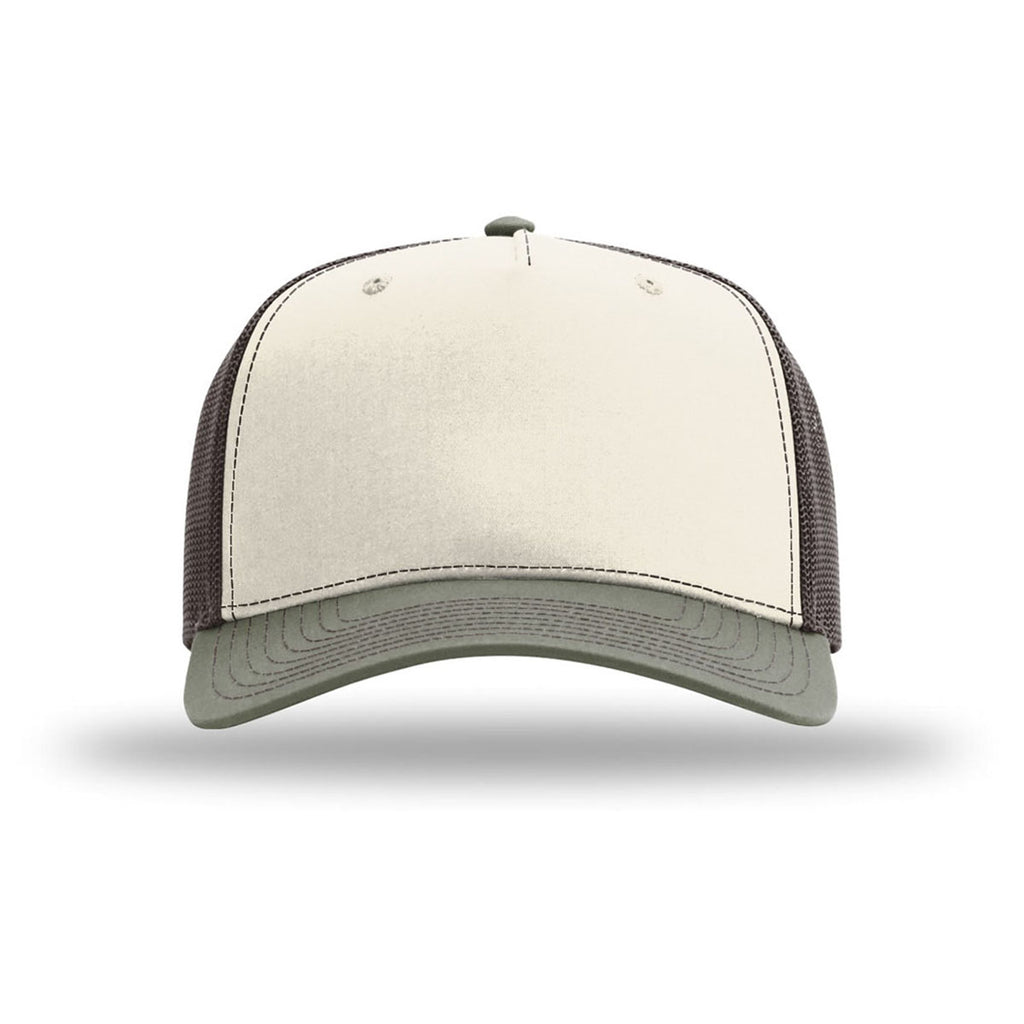 Richardson Birch/Brown/Loden Five-Panel Champ Trucker