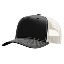 Richardson Black/Birch Five-Panel Champ Trucker