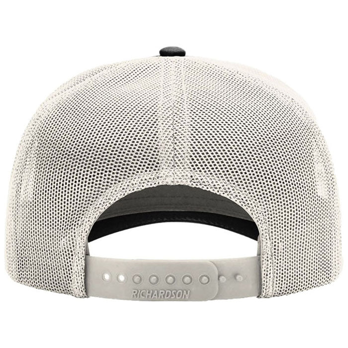 Richardson Black/Birch Five-Panel Champ Trucker