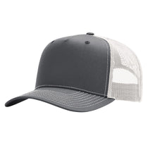 Richardson Charcoal/Ice Grey Five-Panel Champ Trucker