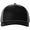 Richardson Black/Charcoal/Charcoal Five-Panel with Rope