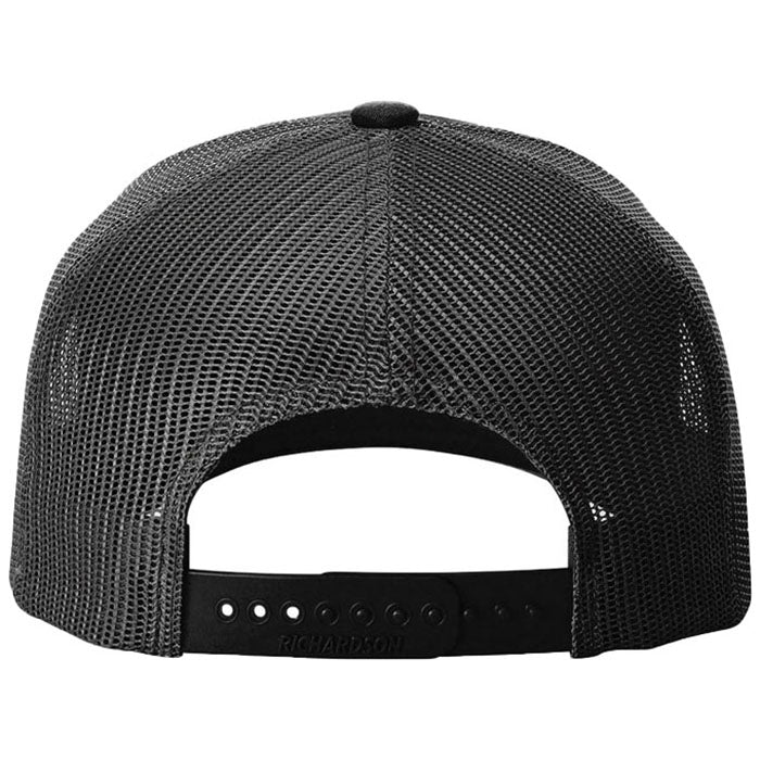 Richardson Black/White Five-Panel with Rope