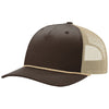 Richardson Brown/Khaki/Khaki Five-Panel with Rope