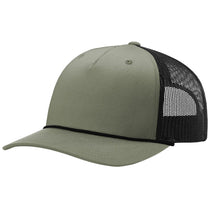 Richardson Loden/Black/Black Five-Panel with Rope