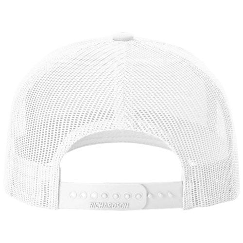 Richardson White/Black Five-Panel with Rope