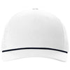 Richardson White/Navy Five-Panel with Rope