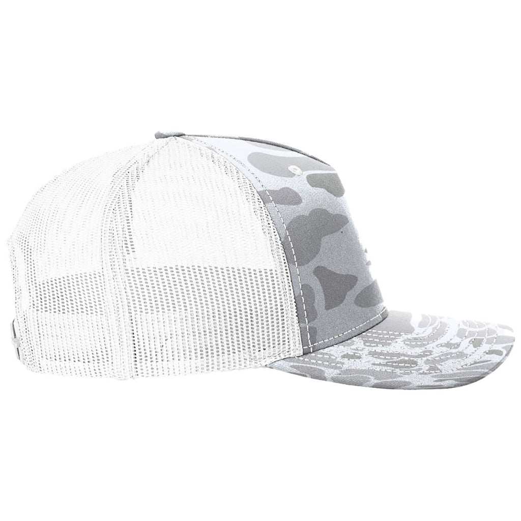 Richardson Blizzard Duck Camo/White Printed Five-Panel Trucker